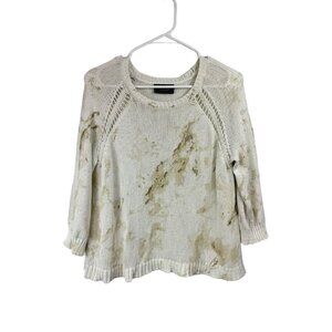 Wooden Ships Size XS Cotton Blend Tie Dyed Sweater Lightweight Loose Knit